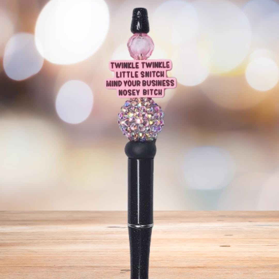 Funny, Sarcastic, Adult Humor Beaded Pens 1T