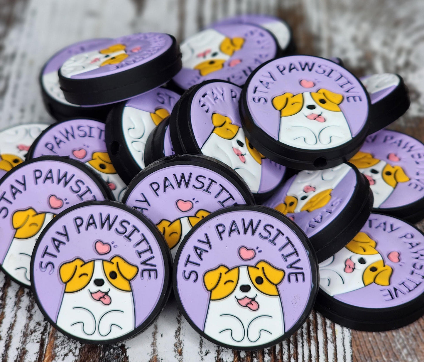 Stay Pawsitive Focal Bead 21