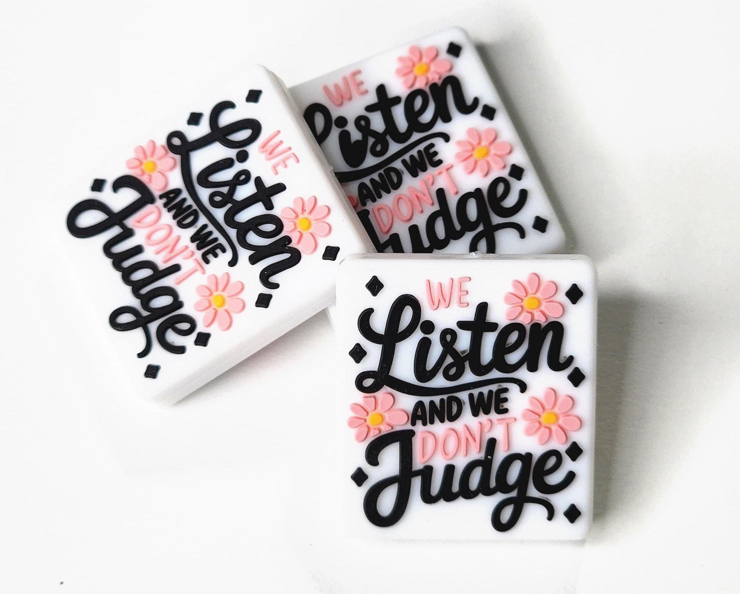 We Listen and We Don't Judge Focal Bead 43