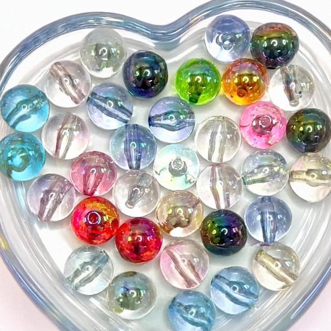 16mm Transparent Beads (10 Pack)