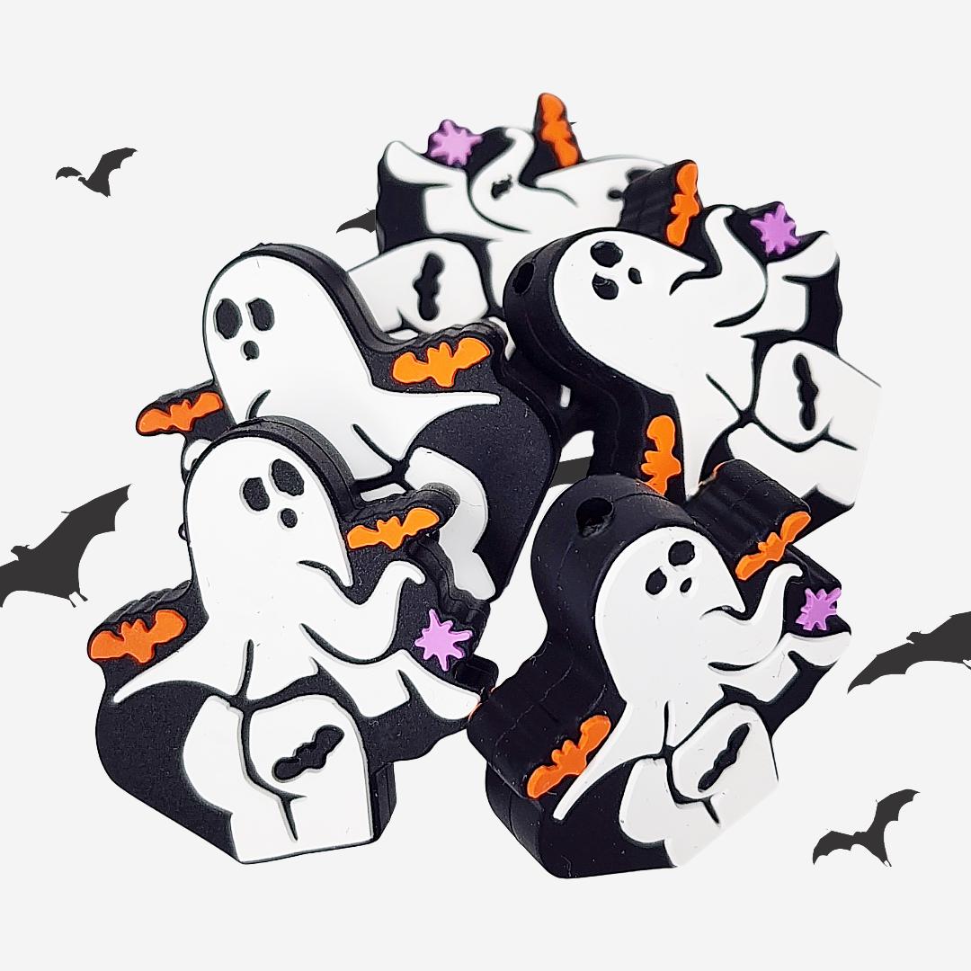 Naughty Ghost Halloween Focal Bead