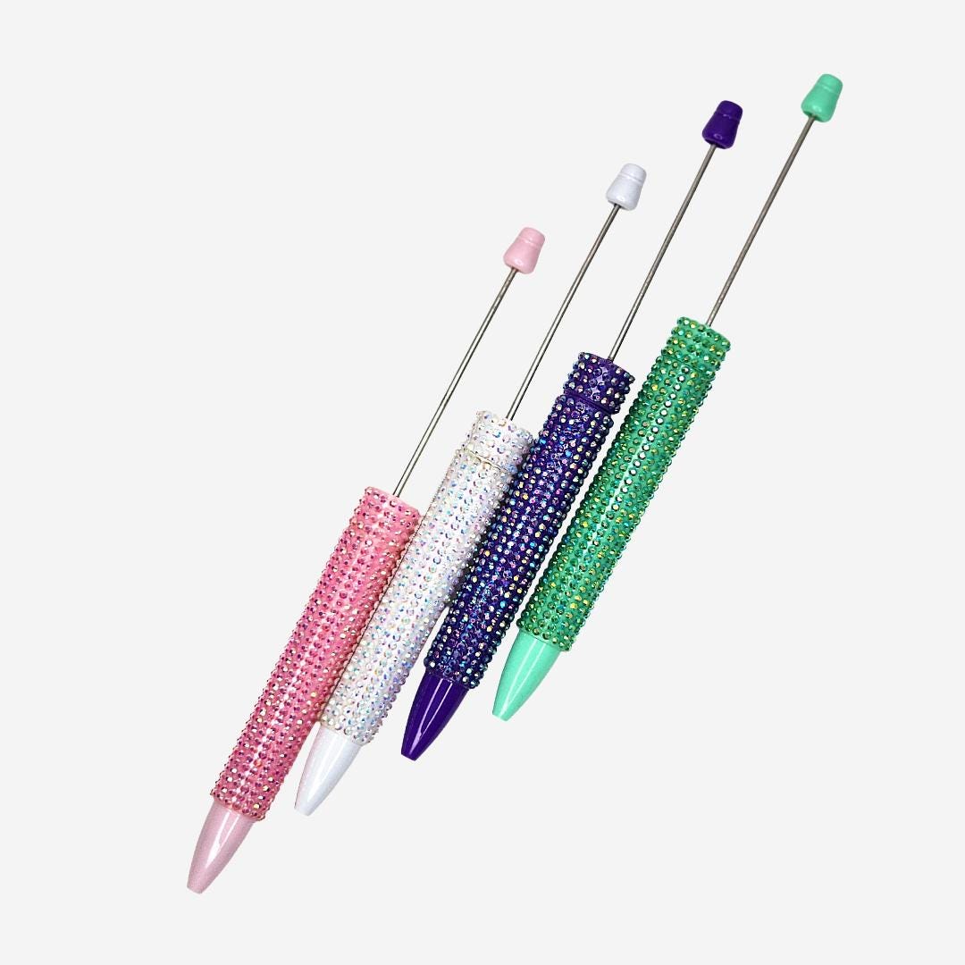 Long Style Rhinestone Beadable Pen Blanks