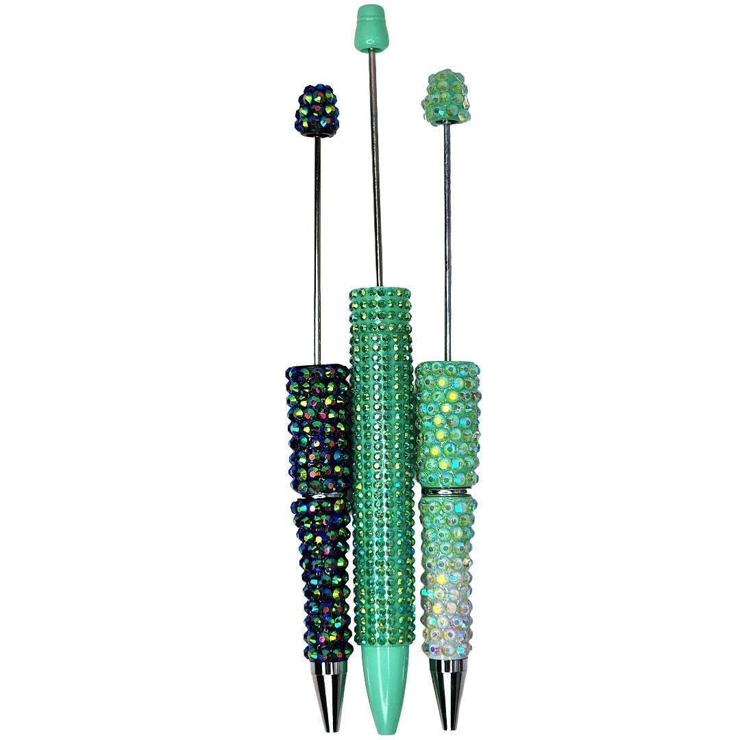 Long Style Rhinestone Beadable Pen Blanks
