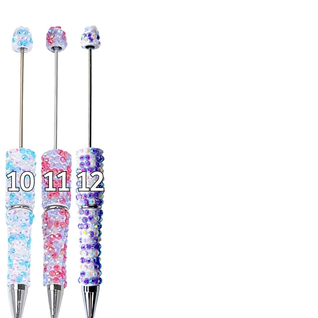Multicolor Rhinestone Beadable Pen Blanks