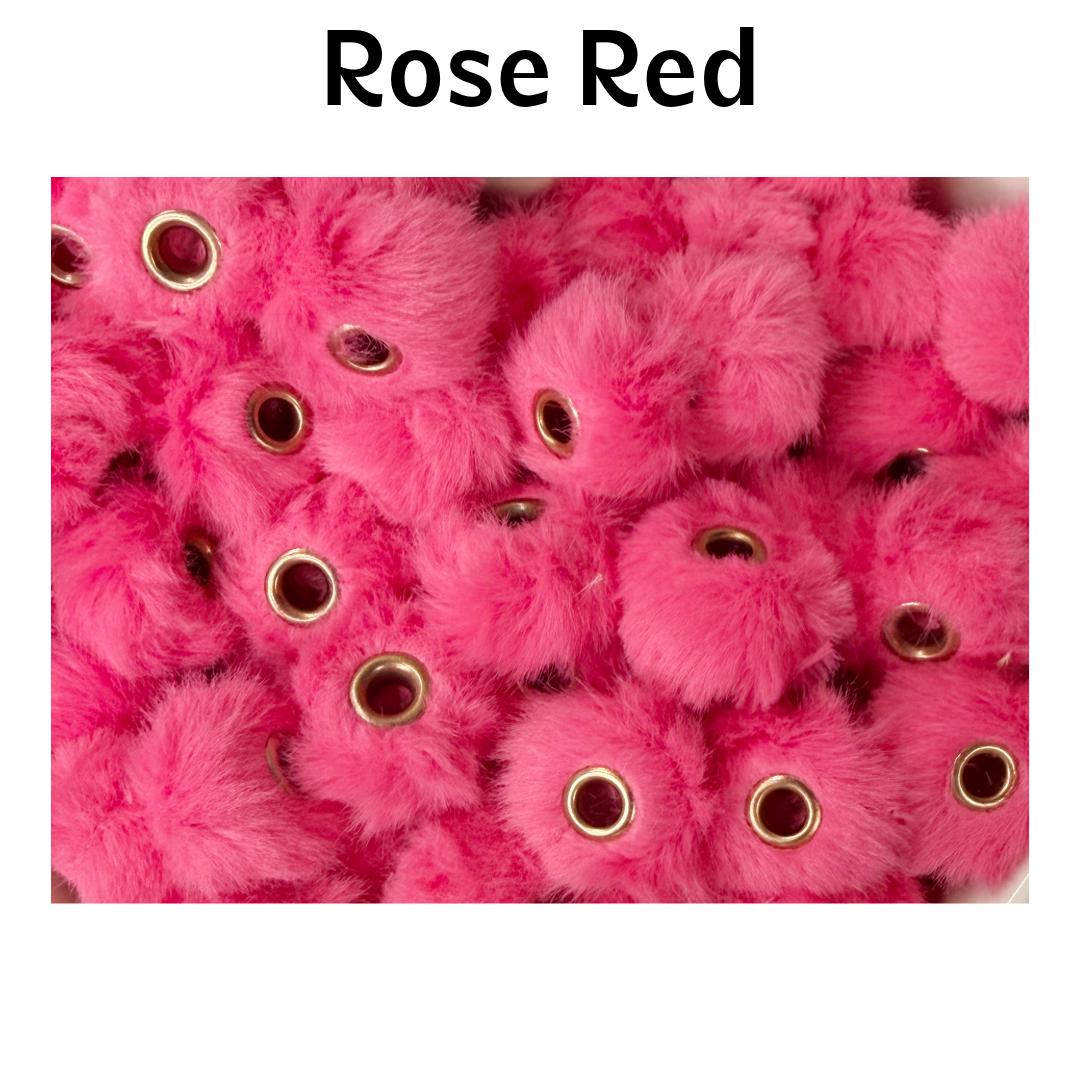 16mm Pom Pom Spacers for Pens, Fuzzy Spacer Beads, Beading Supplies, Craft Supplies