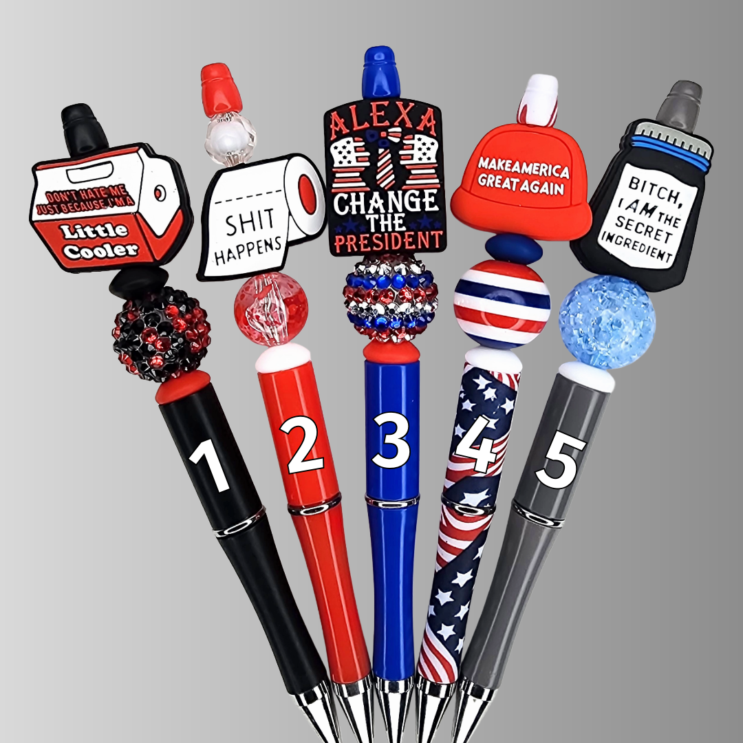 Funny, Sarcastic, Adult Humor Beaded Pens 1G