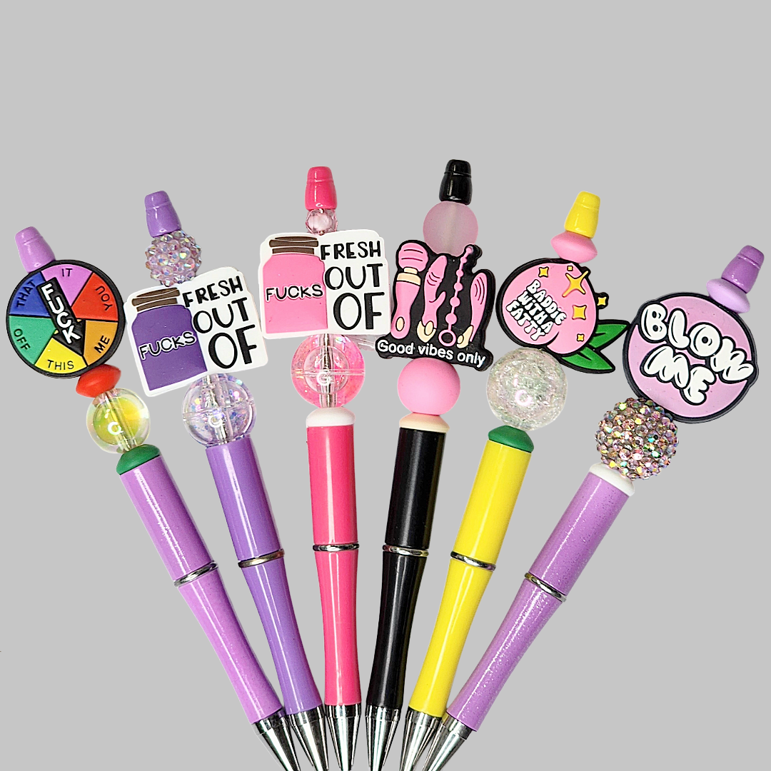 Funny, Sarcastic, Adult Humor Beaded Pens 1I
