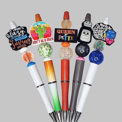 Funny, Sarcastic, Adult Humor Beaded Pens 1L