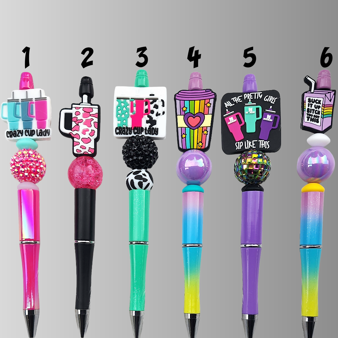 Funny, Sarcastic, Adult Humor Beaded Pens 1R