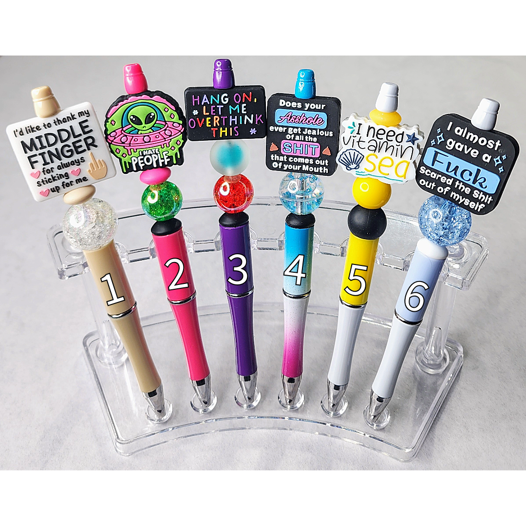 Funny, Sarcastic, Adult Humor Beaded Pens 1U