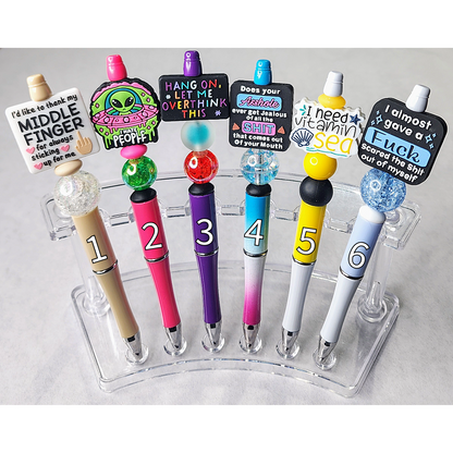 Funny, Sarcastic, Adult Humor Beaded Pens 1U