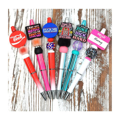 Funny, Sarcastic, Adult Humor Beaded Pens 2V