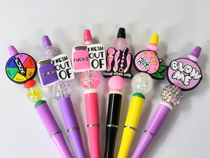 Funny, Sarcastic, Adult Humor Beaded Pens 1I