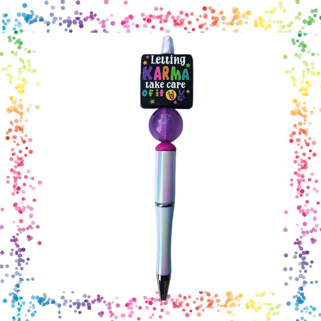 1F Funny, Sarcastic, Adult Humor Beaded Pens