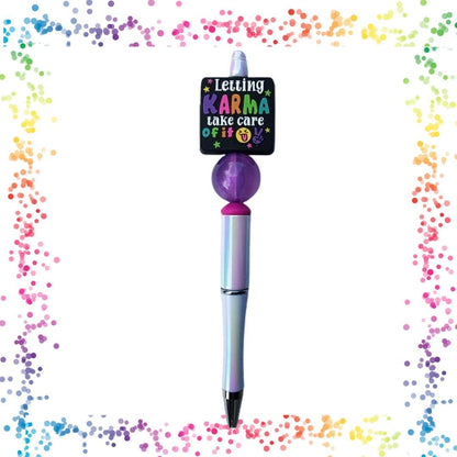 1F Funny, Sarcastic, Adult Humor Beaded Pens