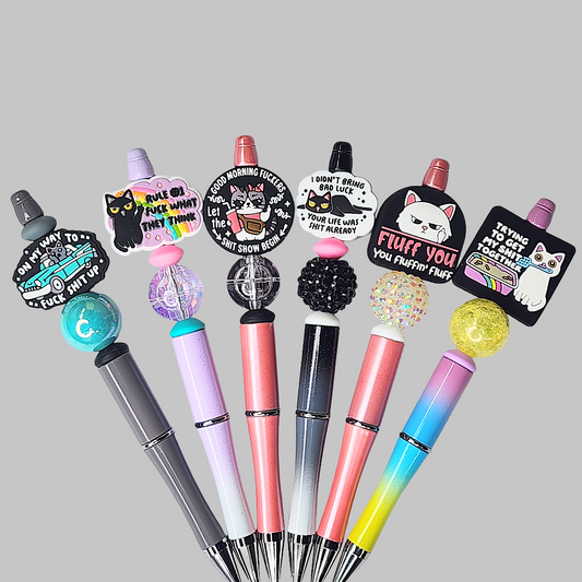 Funny Cat Beaded Pens 2E