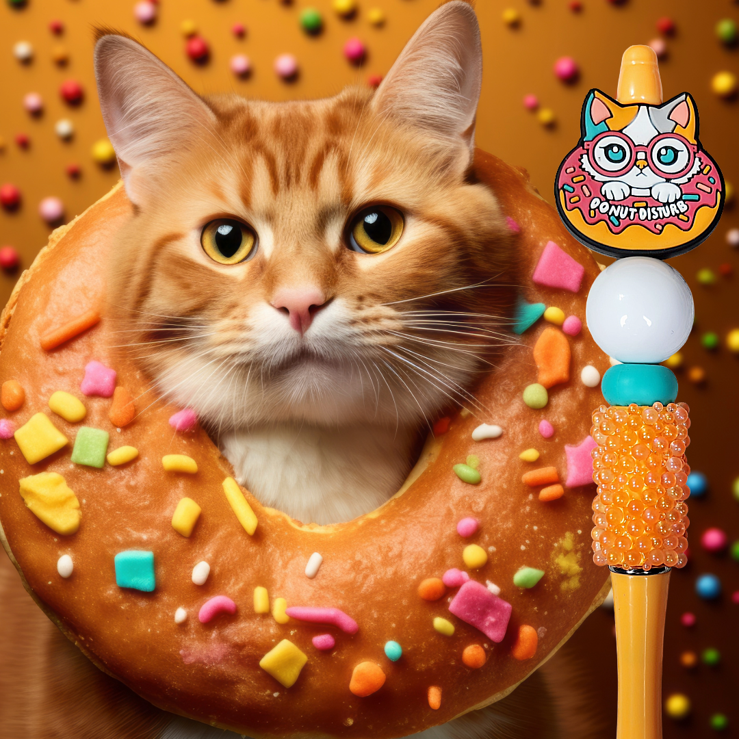 Funny Cat Beaded Pens 2F