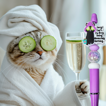 Funny Cat Beaded Pens 2F