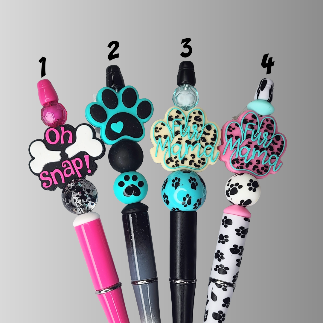 2J Dog Beaded Pens