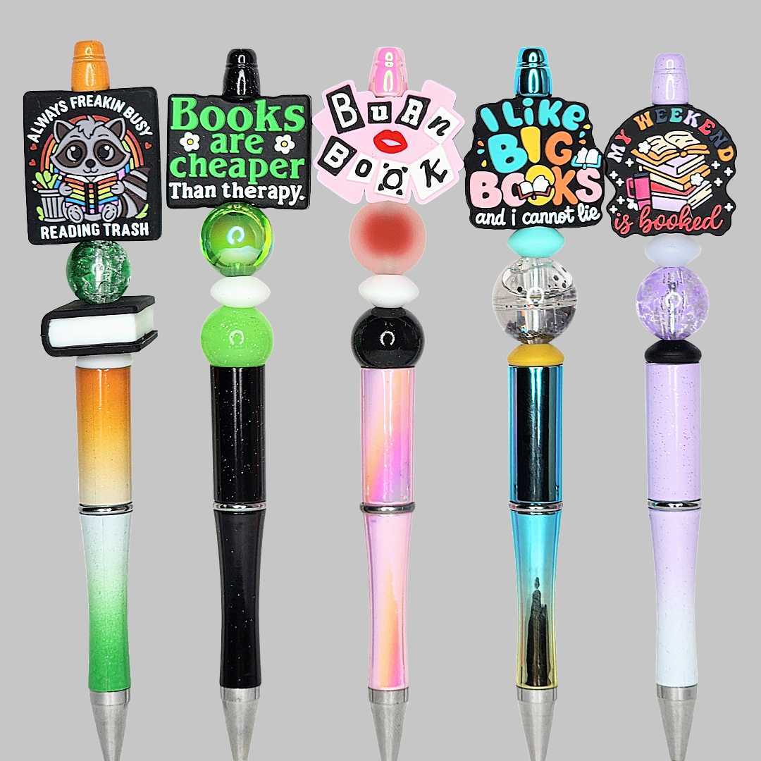 2U Funny Book Lovers Beaded Pens