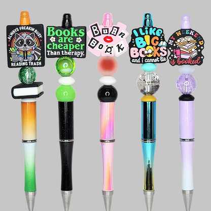 2U Funny Book Lovers Beaded Pens