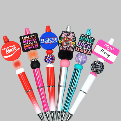 Funny, Sarcastic, Adult Humor Beaded Pens 2V
