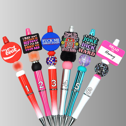 Funny, Sarcastic, Adult Humor Beaded Pens 2V