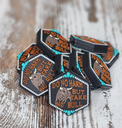 Do Not Harm but Take No Bull Focal Bead 55