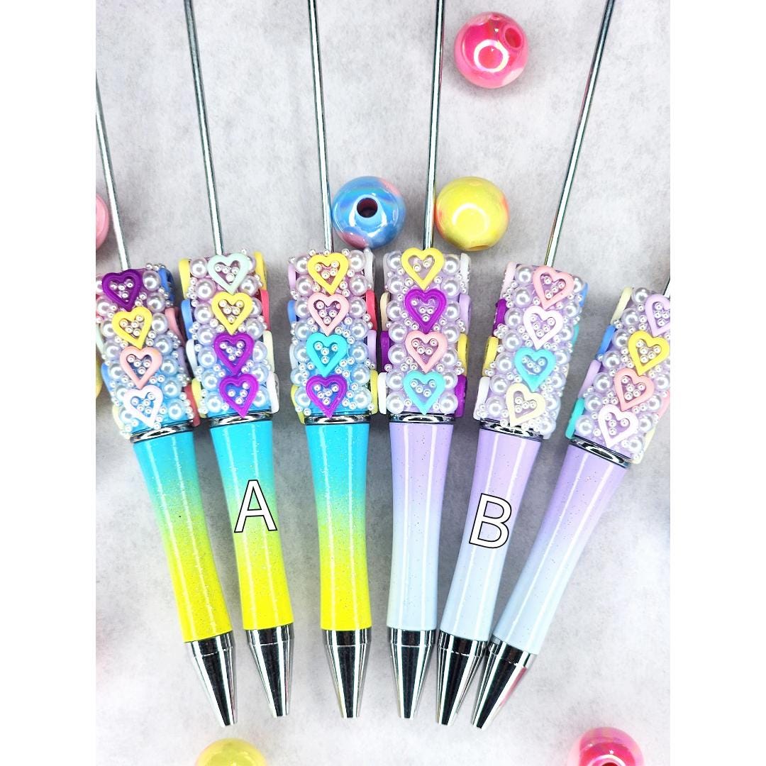 Heart Ombre Beadable Pen Blanks