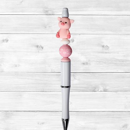 3D Pig Beaded Pen