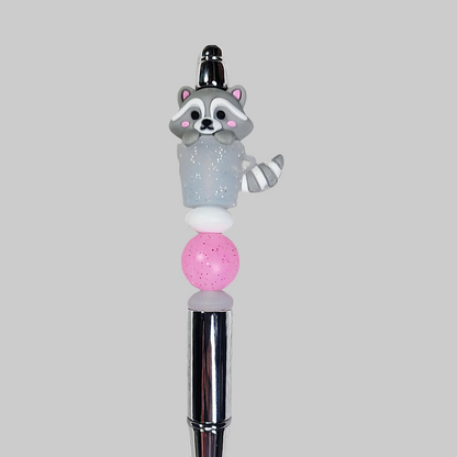 3D Beaded Raccoon Pen