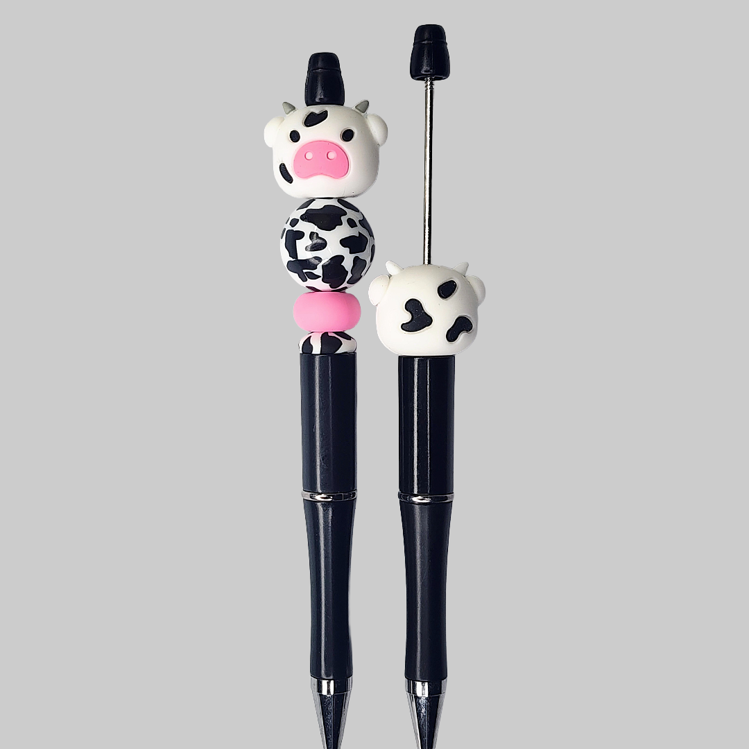 3D Cow Beaded Pen
