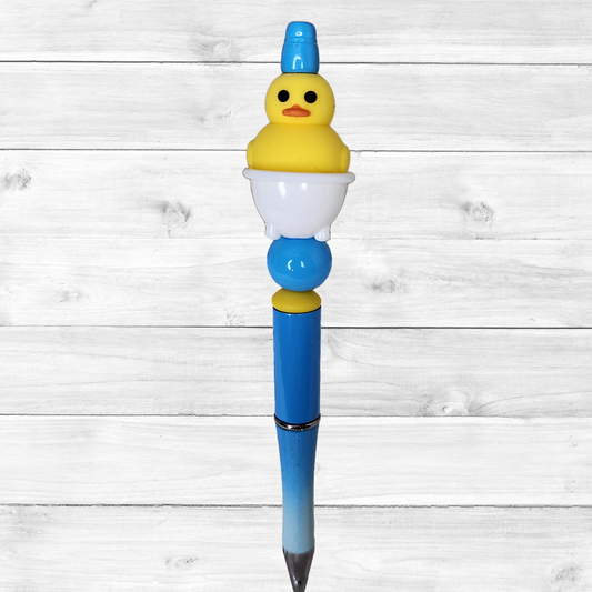 3D Rubber Duck Beaded Pen