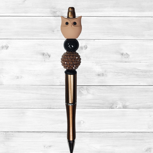 3D Owl Beaded Pen