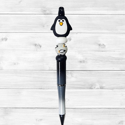 3D Penguin Beaded Pen