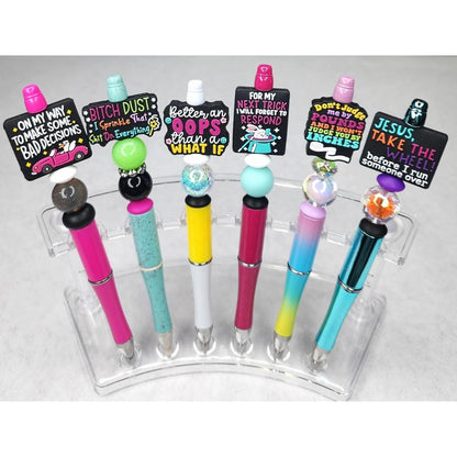 Funny, Sarcastic, Adult Humor Beaded Pens 1N
