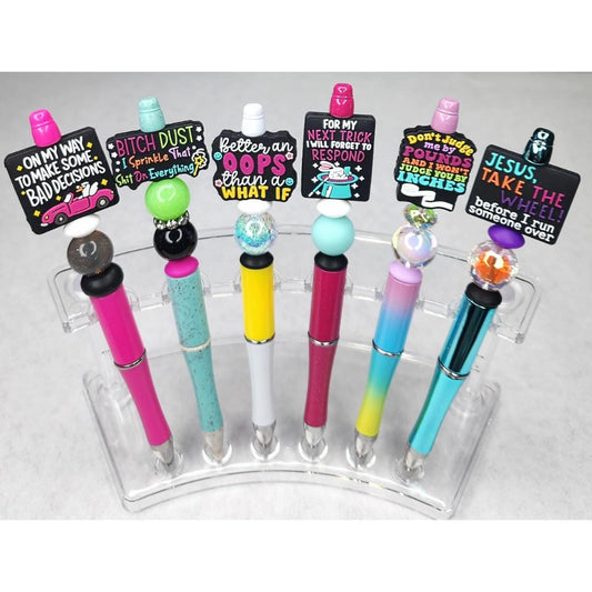 Funny, Sarcastic, Adult Humor Beaded Pens 1N