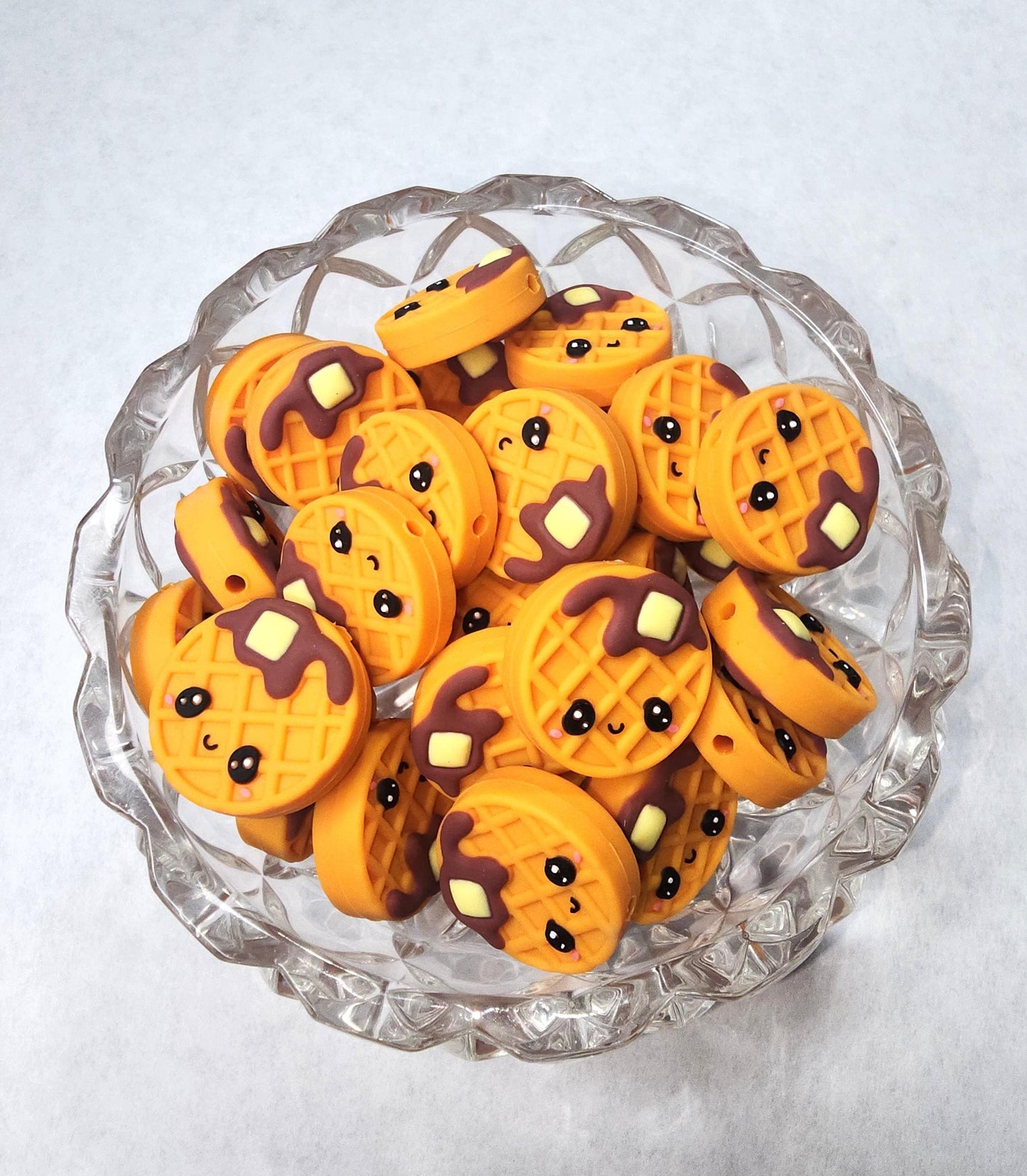 Waffle Focal Bead 04
