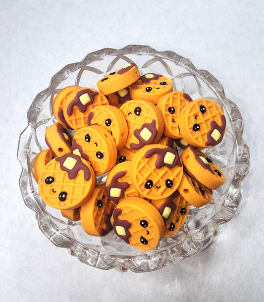Waffle Focal Bead 04