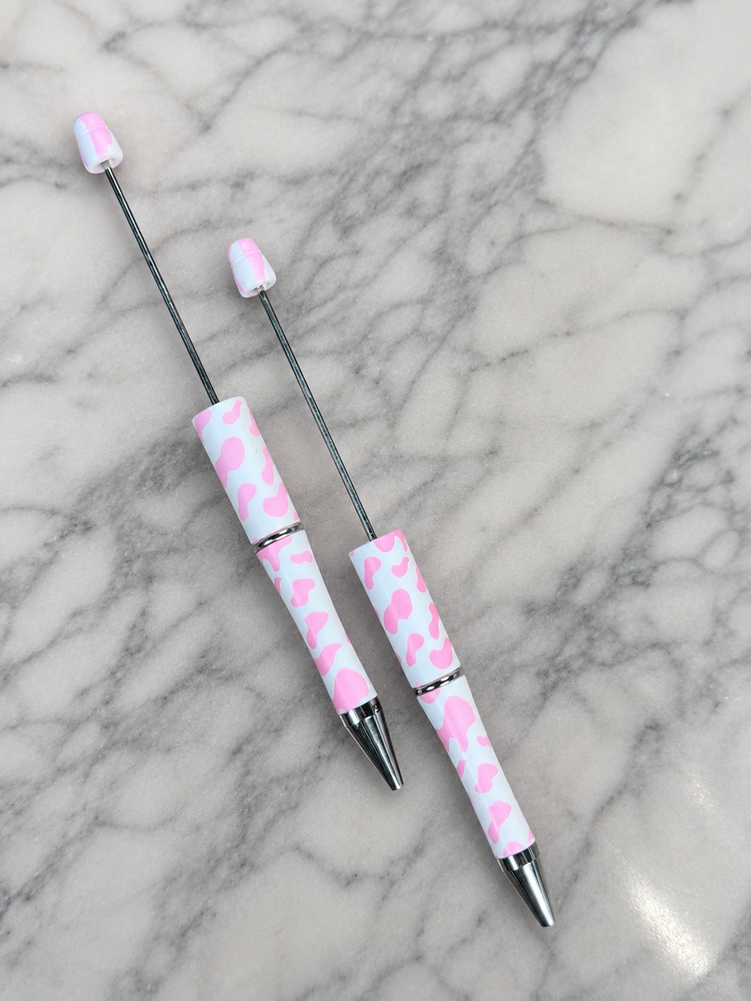 Pink Leopard Beadable Pens