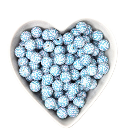 15mm Speckled Silicone Beads