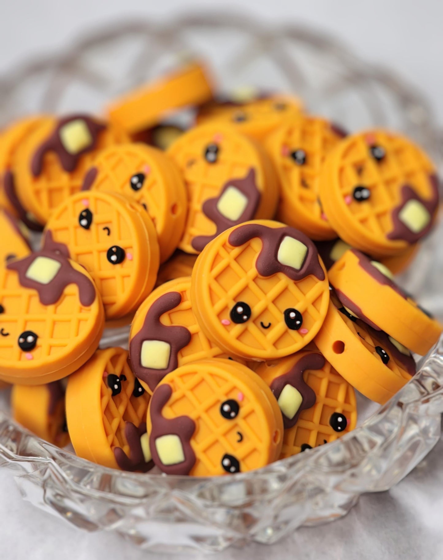 Waffle Focal Bead 04