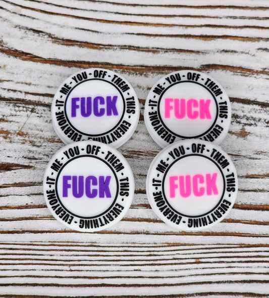 F**k Everything Silicone Focal Bead 133