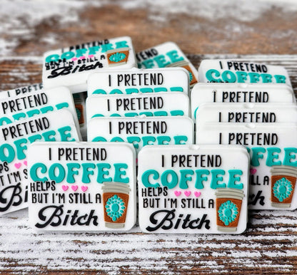 I Pretend Coffee Helps Focal Bead 03