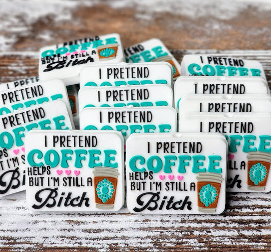 I Pretend Coffee Helps Focal Bead 03