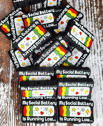 My Social Battery is Running Low Focal Bead 71