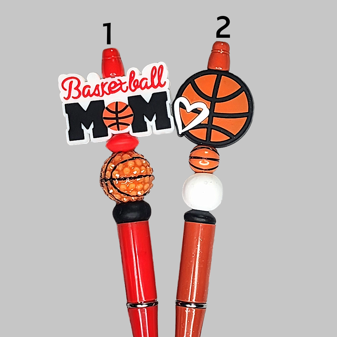 Basketball Beaded Pen