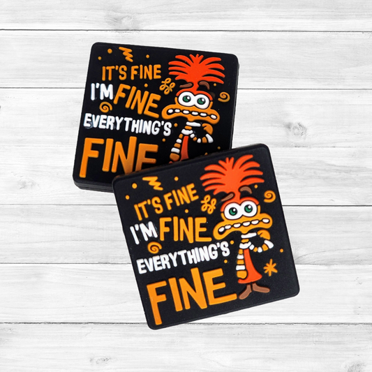 It's Fine I'm Fine Everything's Fine Focal Bead 127