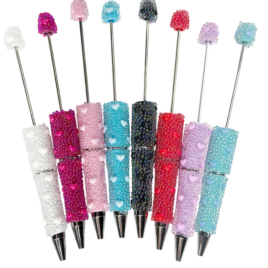 Bubble Heart Beadable Pen Blanks