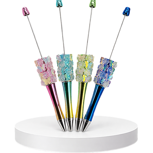 Butterfly and Rose Ombre Beadable Pen Blanks